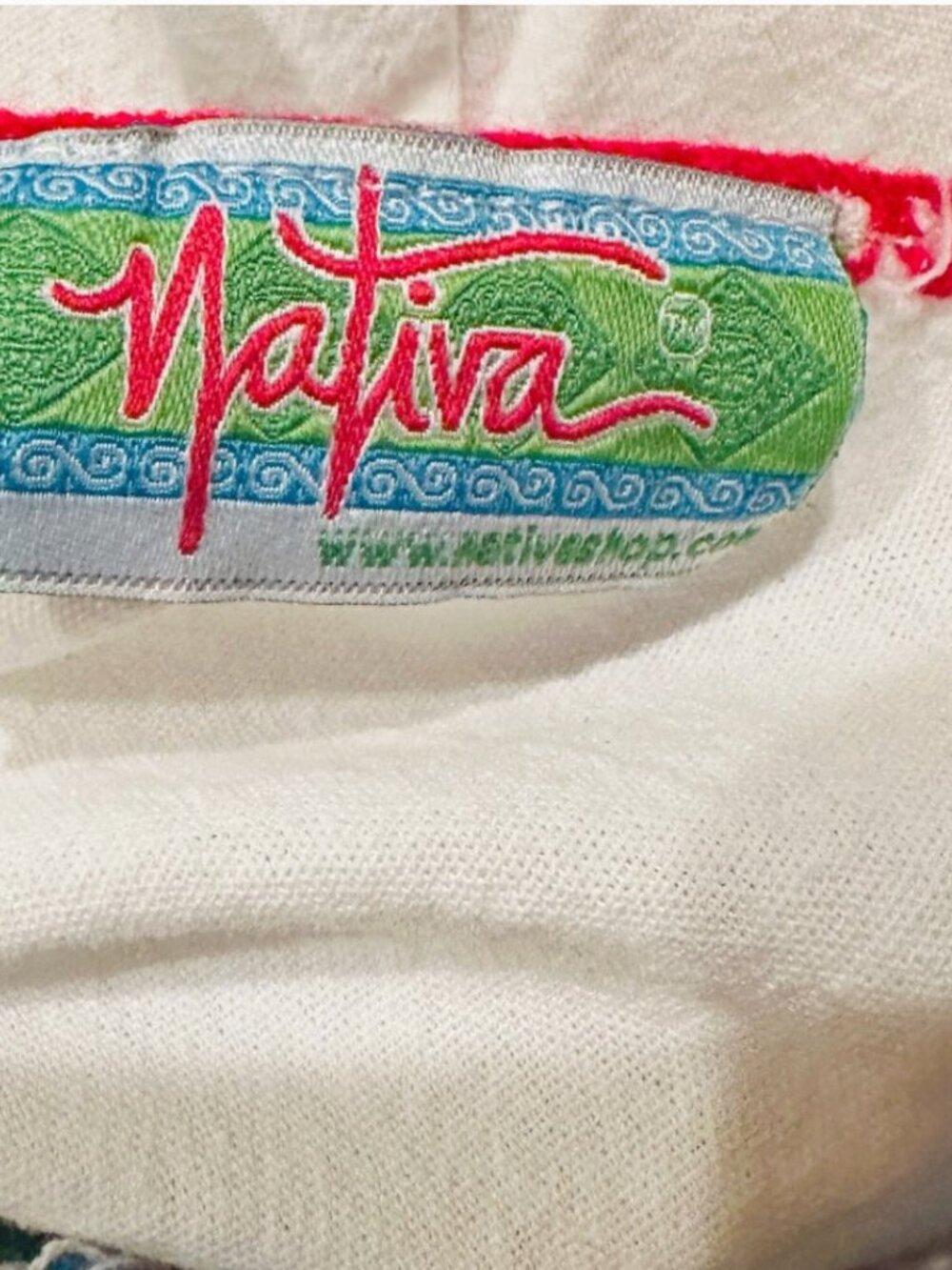 MEXICAN COTTON EMBROIDERED DRESS MEDIUM - Picture 5 of 5